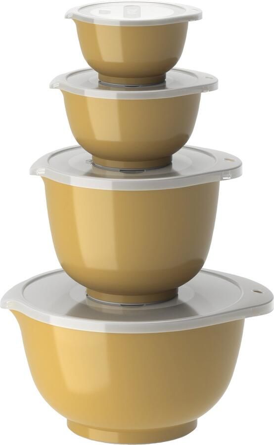 Rosti NEW Margrethe 8-delige mengkom set 0 25 + 0 5 + 1 5 + 3 liter Curry