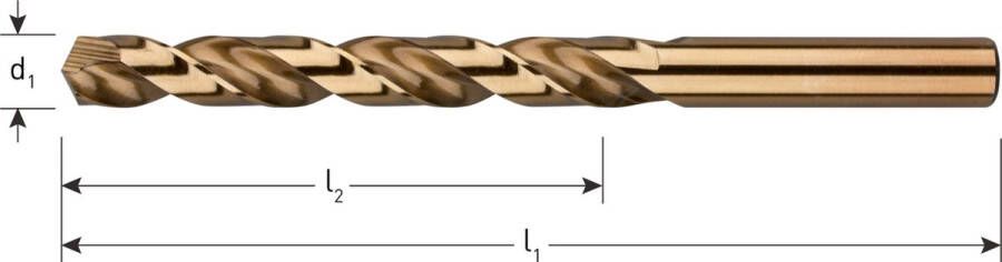 Rotec 10x HSS-E SPIRAALBOOR DIN 338 TYPE N ø9 5