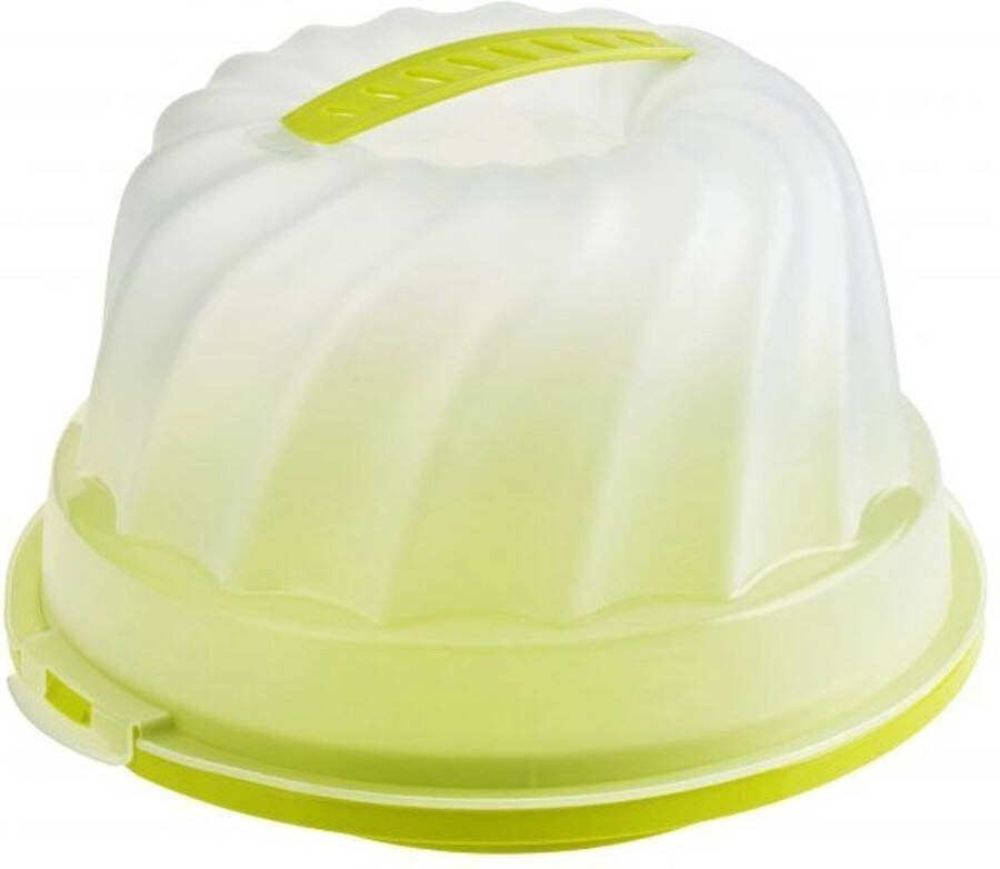 Rotho Cakedoos Cake Bewaardoos Tulband Rond Groen