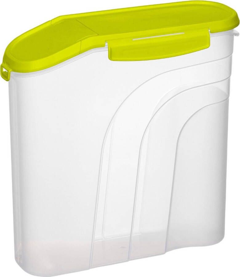 Vershouddoos Container met deksel voor het bewaren van bulkproducten Fresh 4.1L transparant groen
