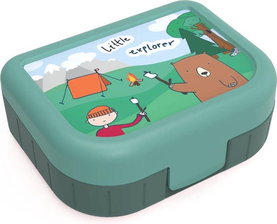 Rotho Lunchbox To Go Memory Kids 1 liter kids explorer boys 166x133x61mm