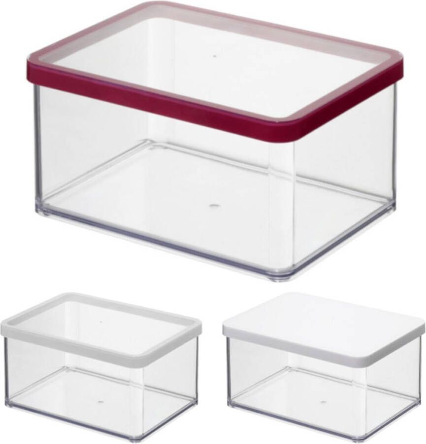 Rotho Premium Can LOFT 20x15x10 cm Transparant Wit 2250 ml