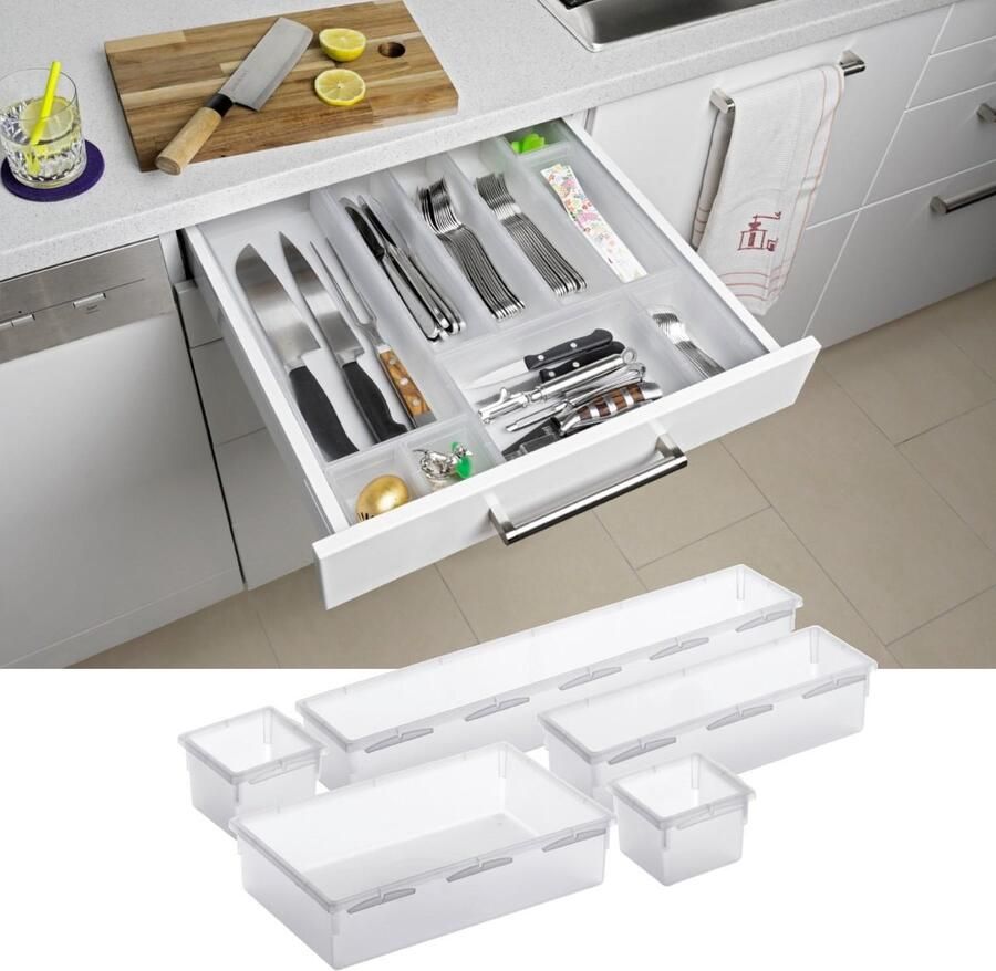 Rotho Lade Bakje 30x8cm Basic Transparant