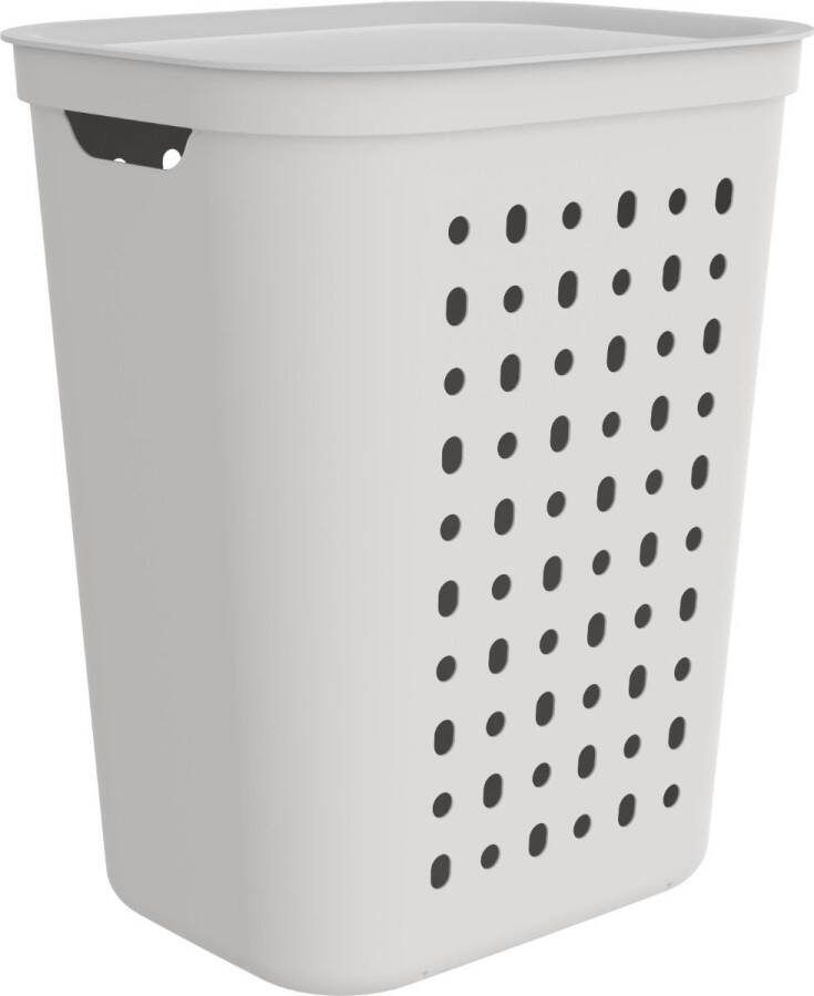 Rotho Wasmand Jona kunststof kleur wit inhoud 55 liter