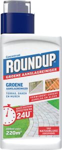 Roundup Groene Aanslagreiniger Concentraat Verwijdert Groene aanslag en Algen Voor Terras Daken en Muren 400 ml voor 220 m2
