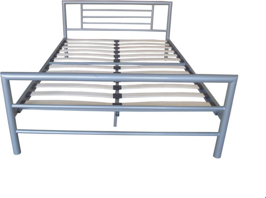 Rousseau Bed 'Sandro' Grijs 160x200 met lattenbodem (2c)