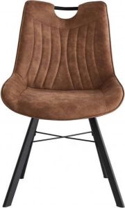 Rousseau Eetkamerstoel Pablo kleur bruin kunstleder 1 stoel