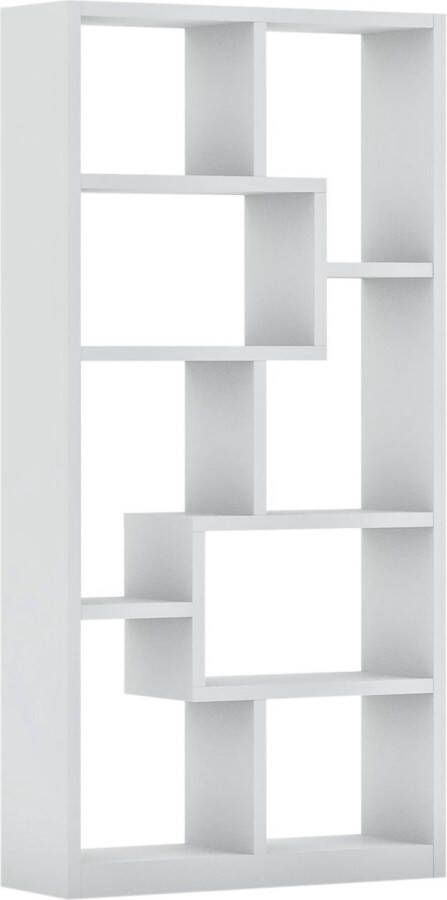 Rousseau Vakkenkast Roomdivider Wit 89x30x184 cm