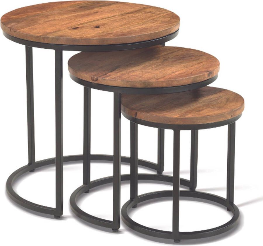 Rousseau Salontafel Bruin 45x45x45 cm