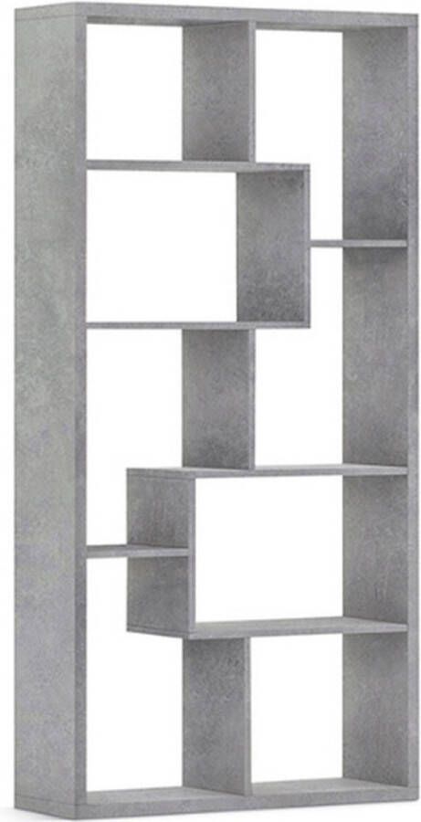 Rousseau Vakkenkast Roomdivider Grijs 89x30x184 cm