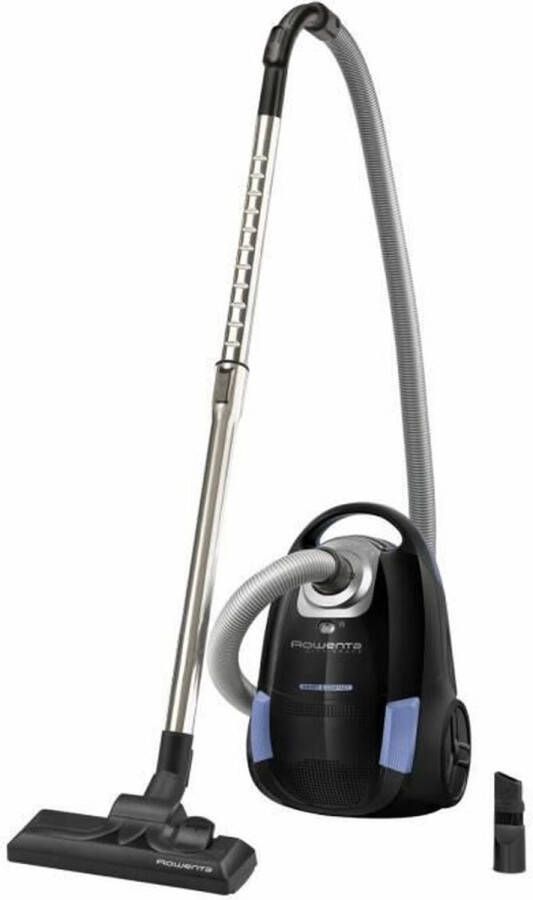 Rowenta YY5019FE Vacuümreiniger met tas compact licht handig ideaal voor kleine woonoppervlakken zwart blauw