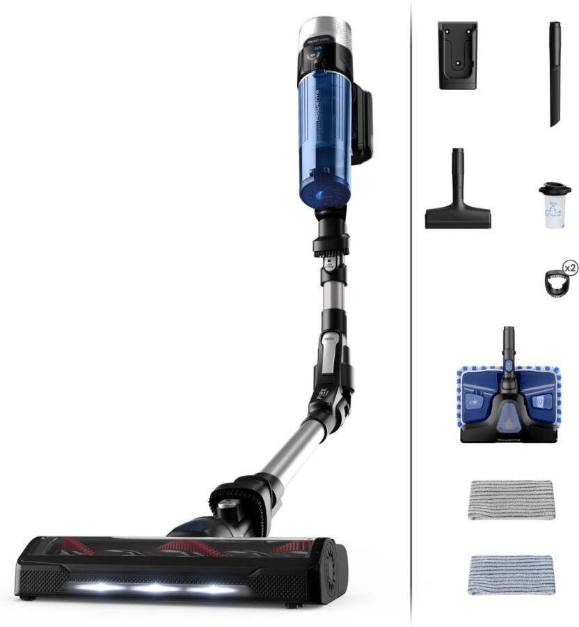 Rowenta RH20CO X-Force Flex 9.60 Allergy + Aqua Steelstofzuiger Zilver