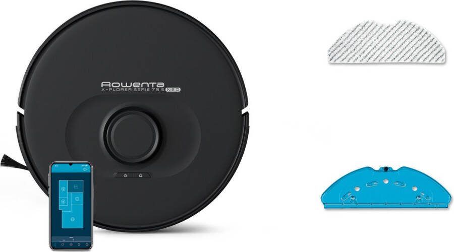 Rowenta X-Plorer RR85E1WH robotstofzuiger Zwart