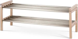 Rowico Home Confetti metalen schoenenrek whitewash 100 x 30 cm