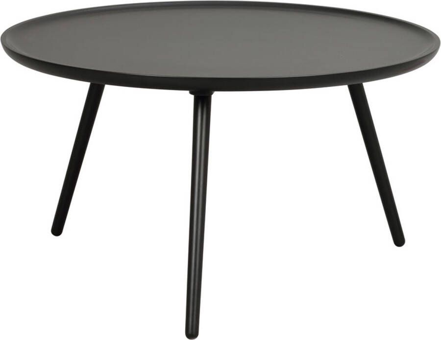 Rowico Home Daisy ronde houten salontafel zwart Ø80 cm