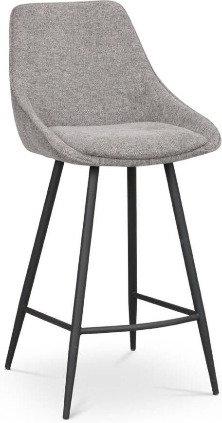 Rowico Home Sierra gestoffeerde barkruk grijs 67 cm