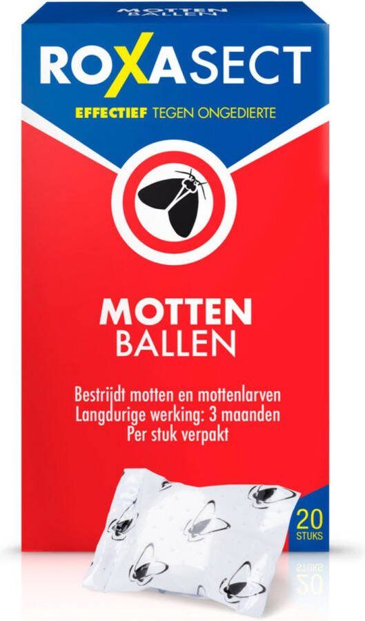 Roxasect Mottenballen 3 x 20 stuks Voordeelverpakking