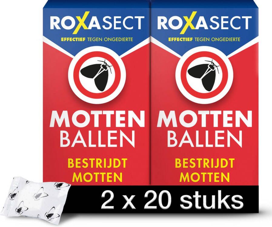 Roxasect Mottenballen Insectenbestrijding 2 x 20 stuks