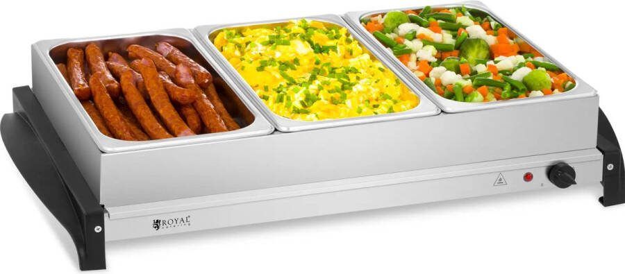 Royal Catering Buffetwarmer 3 x 2 liter 400 W