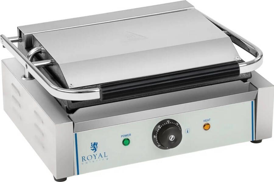 Royal Catering Contactgrill geribbelde bovenste bakplaat 2200 W