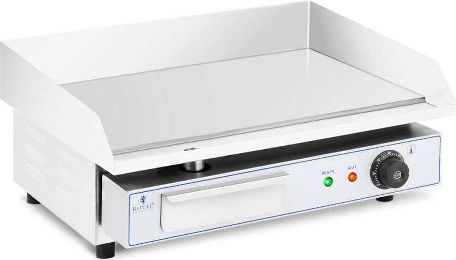 Royal Catering Elektrische grillplaat 550 x 400 mm Flat 3.000 W