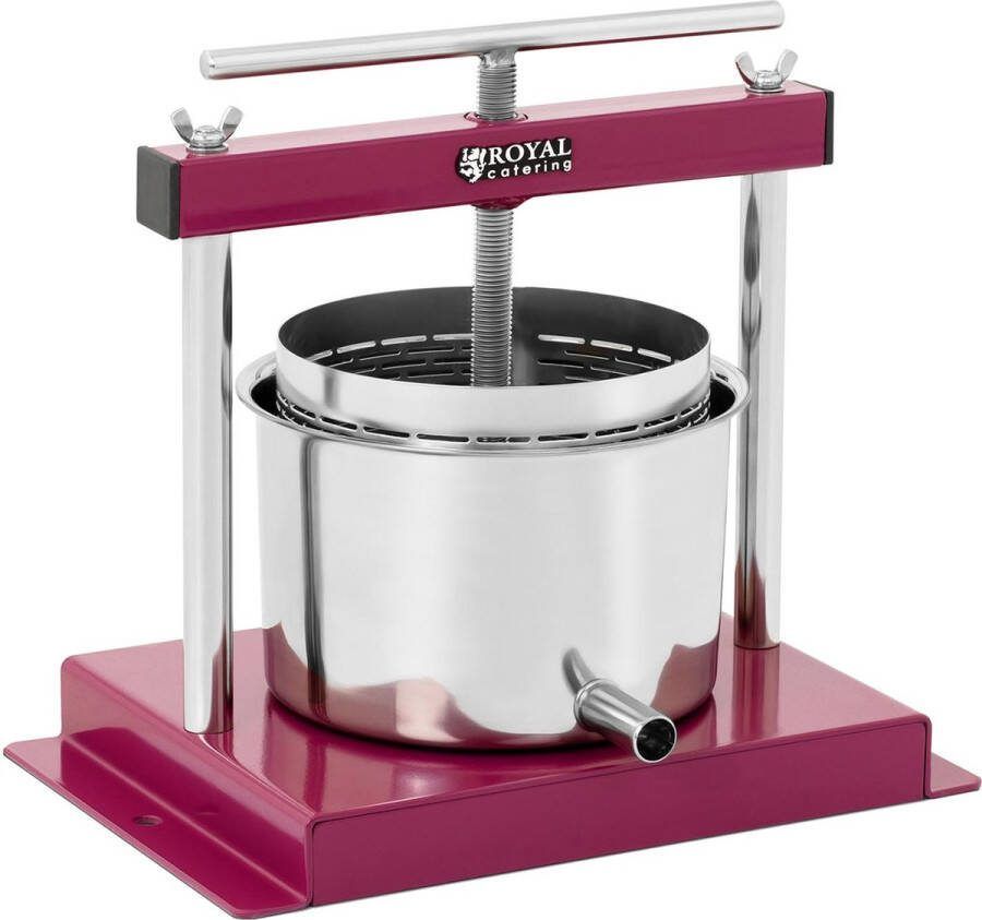 Wiesenfield Royal Catering Fruitpers roestvrij staal -3 L incl. opvangpot met uitloop