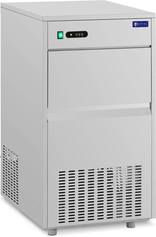 Royal Catering IJsmachine 50kg 24u 25 kg capaciteit 350 W RVS