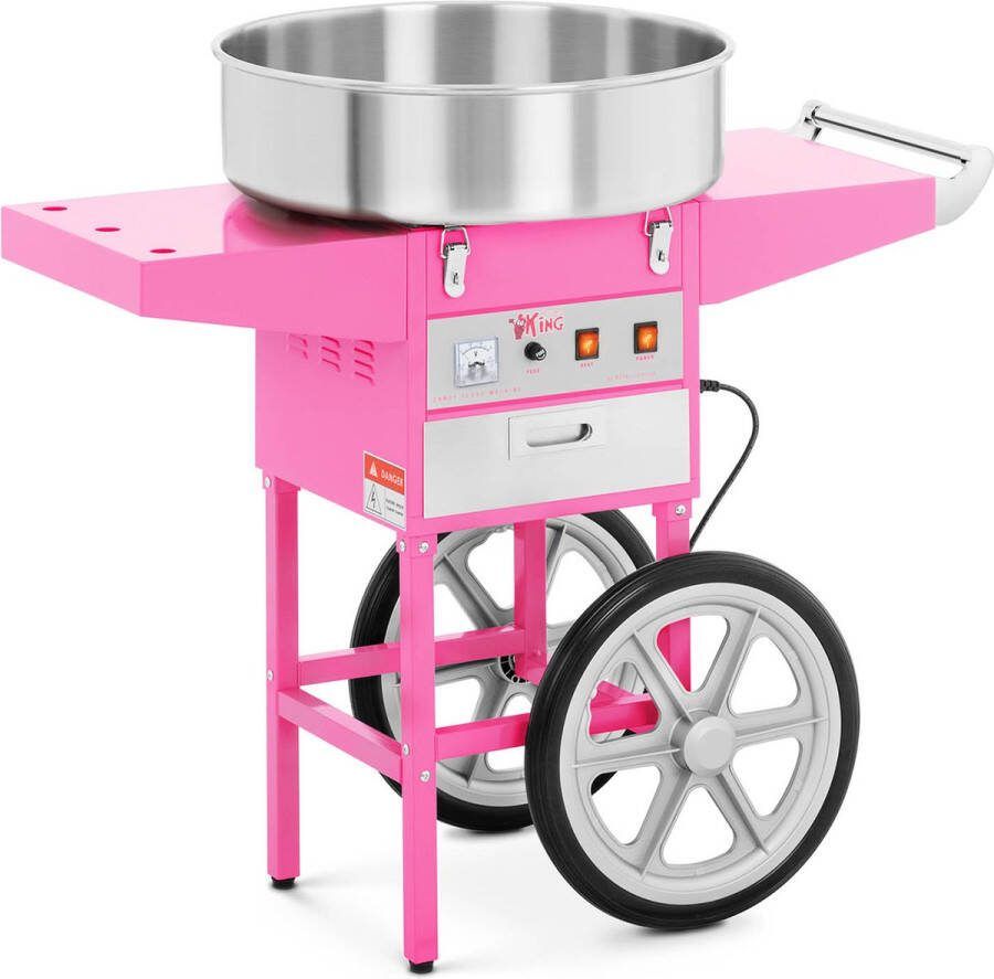 Royal Catering Suikerspinmachine met onderstel 52 cm