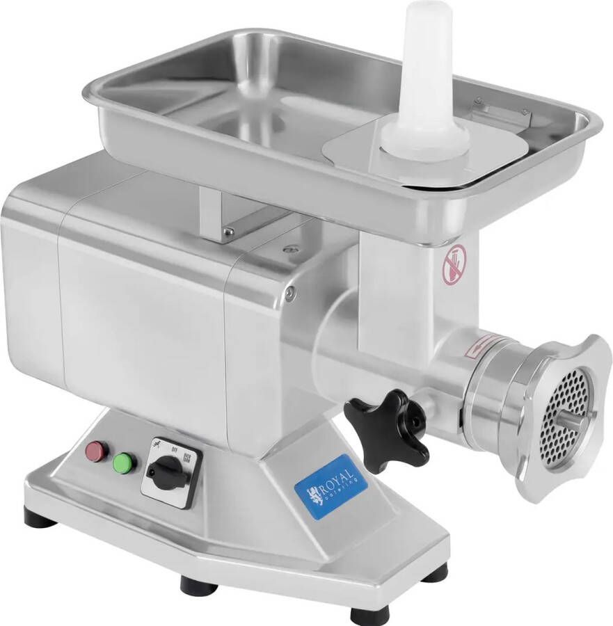 Royal Catering Vleesmolen van roestvrij staal 220 kg uur PRO