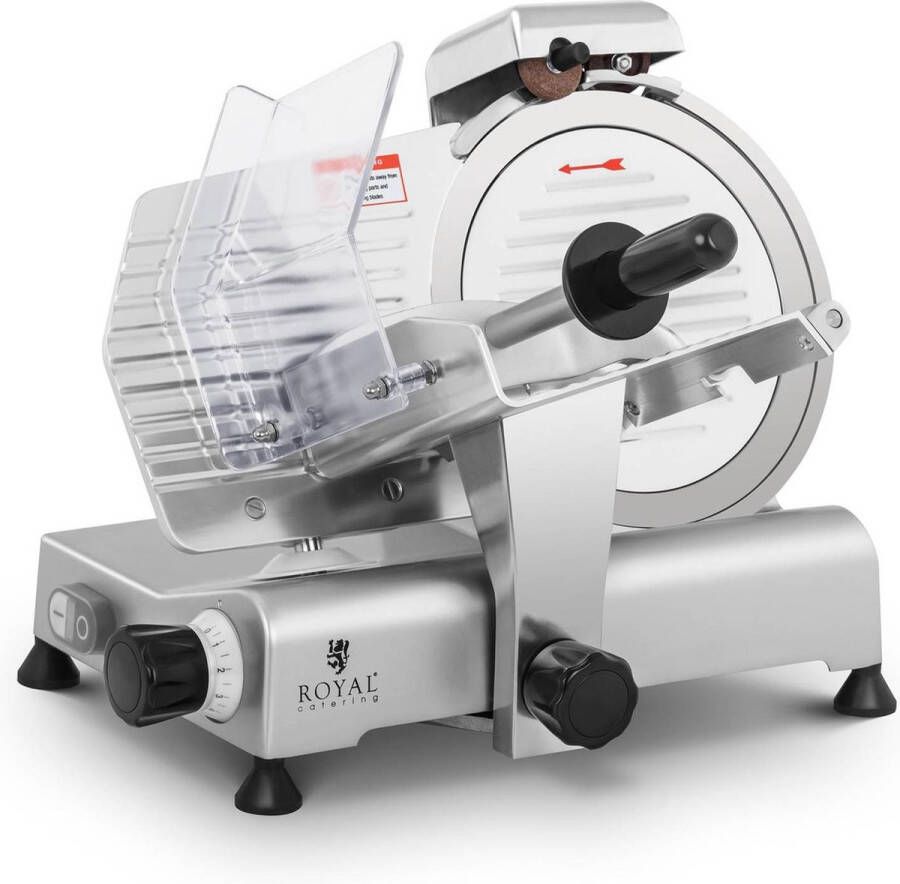 Royal Catering Vleessnijmachine Ø 250 mm 0 8 mm met messenslijper