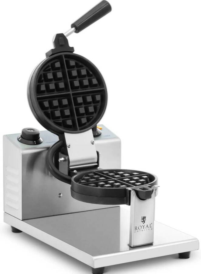 Royal Catering Wafelijzer rond 4 kleine wafels 1200 W