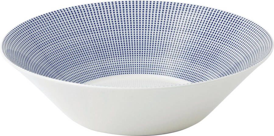 Royal Doulton Pacific Dot Saladeschaal Serveerschaaltje Ø29cm Wit Blauw 1 Stuk