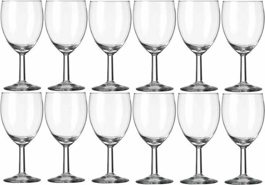 Royal Leerdam 12x Wijnglazen voor rode wijn 200 ml Gilde 20 cl Rode wijn glazen Wijn drinken Wijnglazen van glas