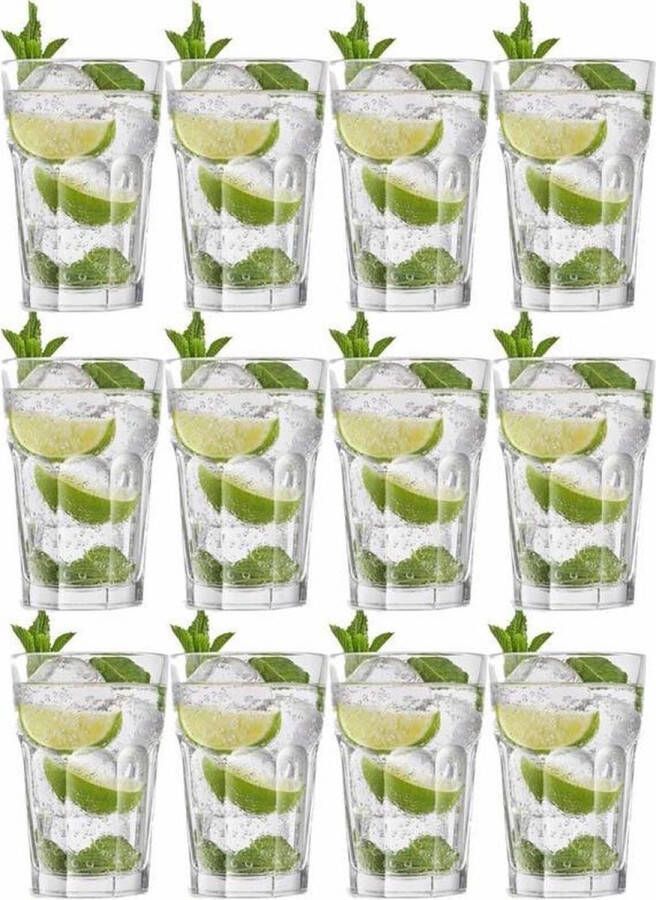 Royal Leerdam 12x Cocktailglazen Mojito 440 ml Oban serie 40 cl Cocktail glazen Cocktails drinken Cocktailglazen van glas