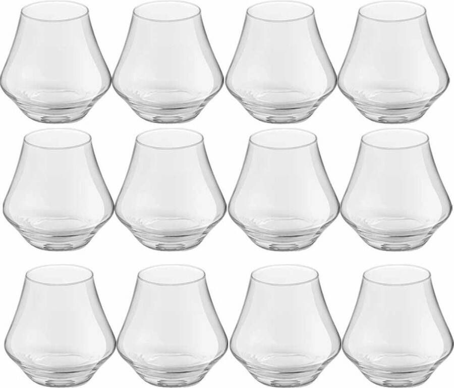 Royal Leerdam 16x Drink waterglazen transparant 220 ml Artisan serie 22 cl drinkglazen