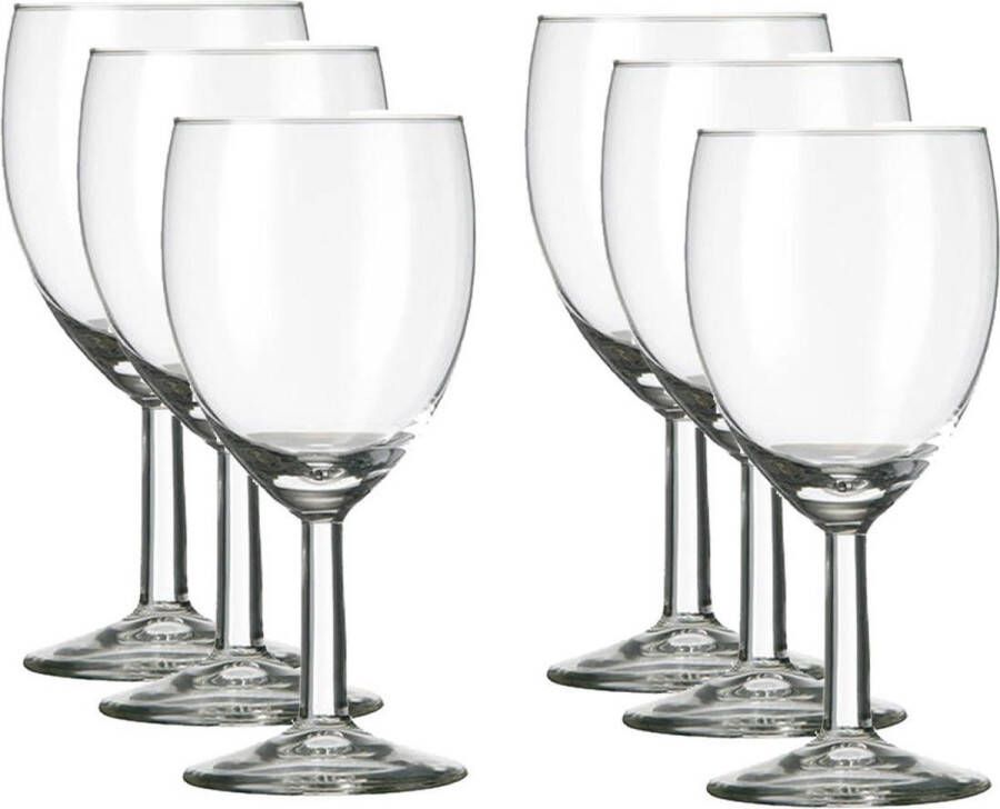 Royal Leerdam 18x Luxe wijnglazen voor witte wijn 240 ml Gilde 24 cl Witte wijn glazen Wijn drinken Wijnglazen van glas