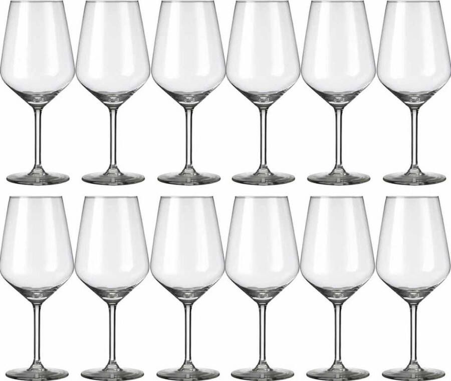 Royal Leerdam 18x Luxe wijnglazen voor witte wijn 380 ml Carre 38 cl Witte wijn glazen Wijn drinken Wijnglazen van glas