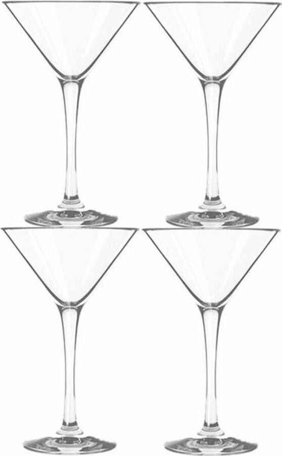 Royal Leerdam 20x stuks cocktails martini glazen transparant van 250 ml Cocktails drinken