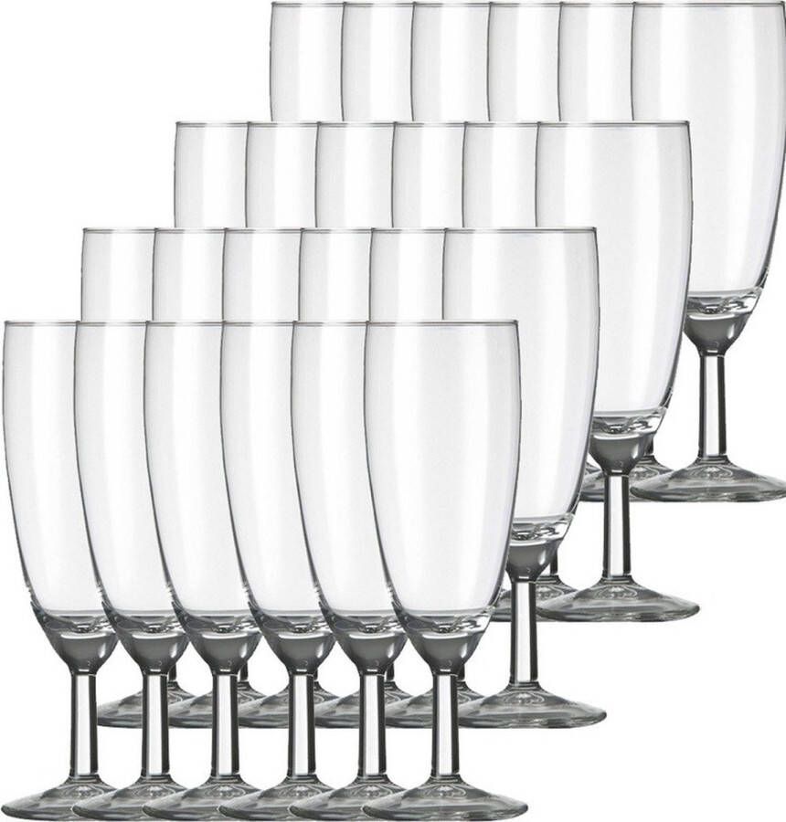 Royal Leerdam 24x Champagneglazen flutes transparant Vinata 150 ml 15 cl Champagne glazen Champagne drinken Champagneglazen van glas