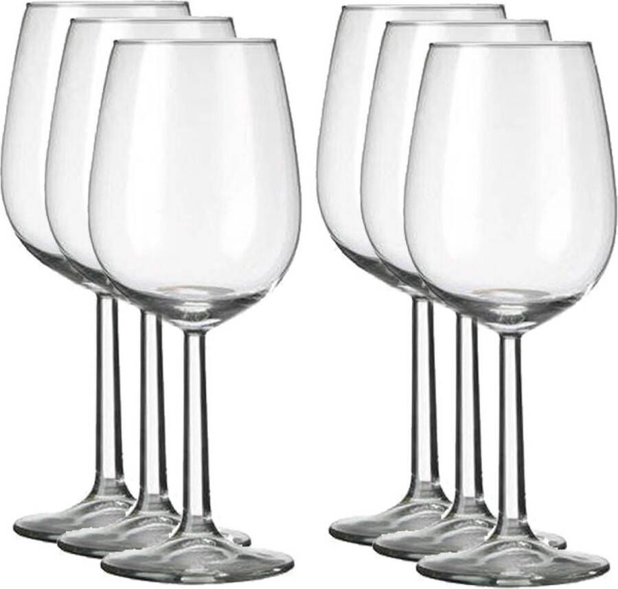 Royal Leerdam 24x Luxe wijnglazen voor witte wijn 350 ml Bouquet 35 cl Witte wijn glazen Wijn drinken Wijnglazen van glas