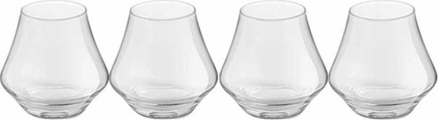 Royal Leerdam 4x Drink waterglazen transparant 220 ml Artisan serie 22 cl drinkglazen