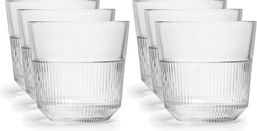 Royal Leerdam 6x Drinkglazen waterglazen transparant 270 ml Rayo