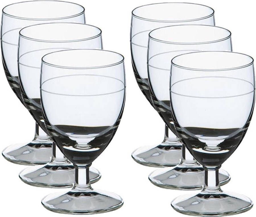 Royal Leerdam 12x Likeur borrelglazen transparant 35 ml Gilde serie 3.5 cl