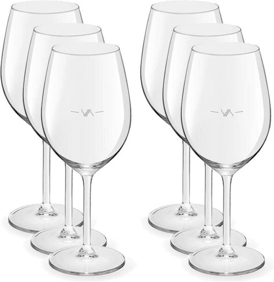 Royal Leerdam 6x Luxe wijnglazen voor witte wijn 320 ml Esprit 32 cl Witte wijn glazen met maatstreep Wijn drinken Wijnglazen van glas