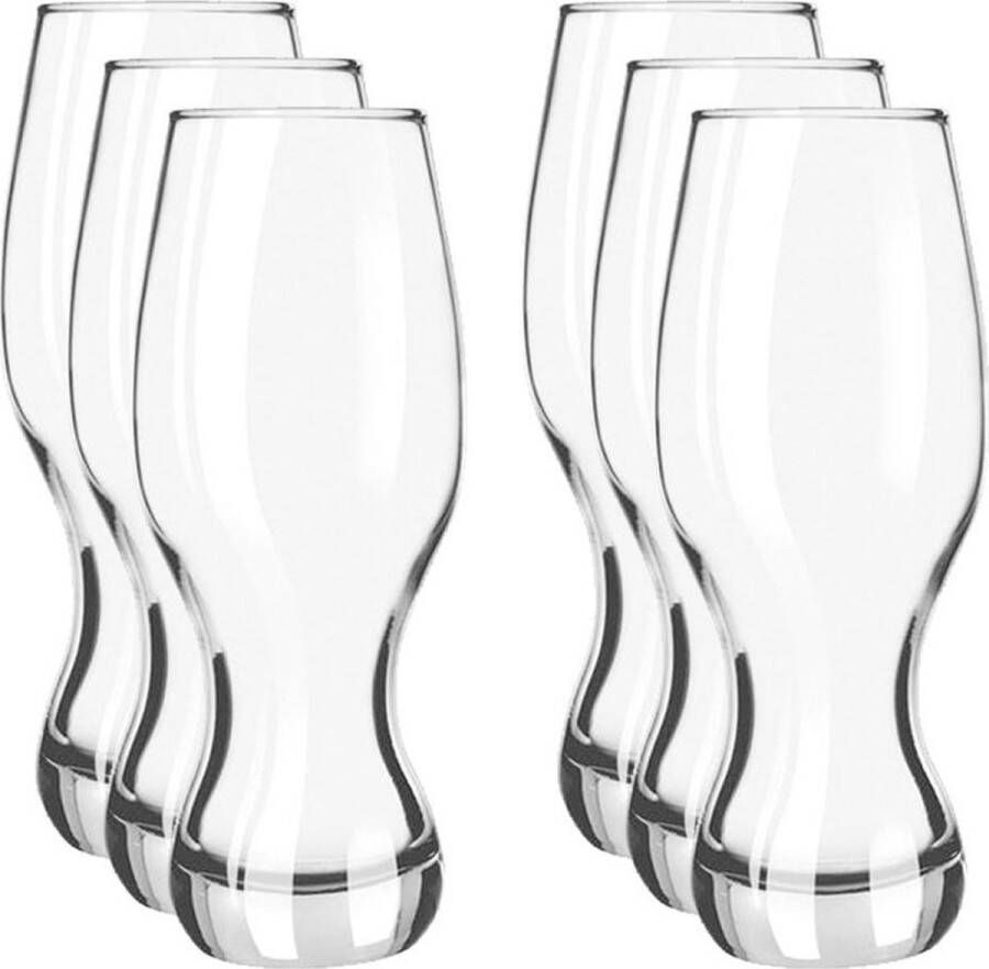 Royal Leerdam 6x Speciaal bierglazen pint glazen transparant 480 ml Specials Bierglazen