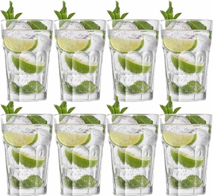 Royal Leerdam 8x Cocktailglazen Mojito 440 ml Oban serie 40 cl Cocktail glazen Cocktails drinken Cocktailglazen van glas