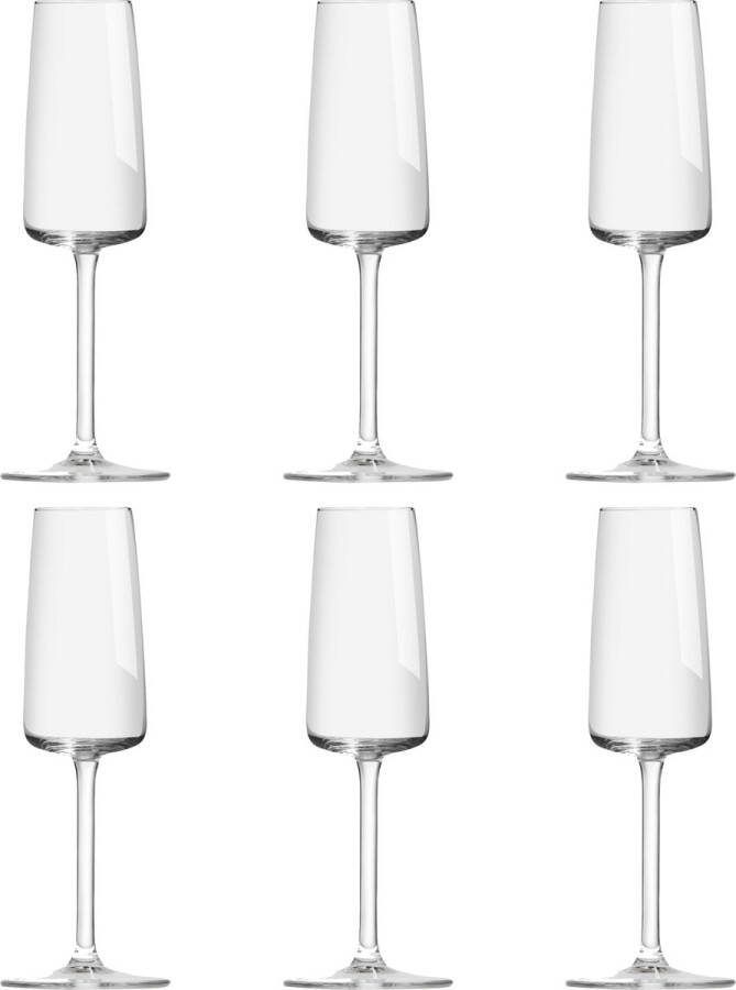 Royal Leerdam ChampagneflÃƒÂte Grandeur 22 cl Transparant 6 stuks