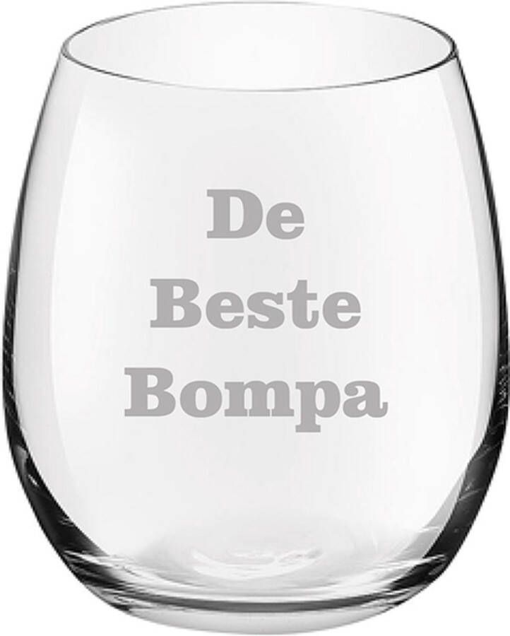 Royal Leerdam Drinkglas gegraveerd 39cl De Beste Bompa
