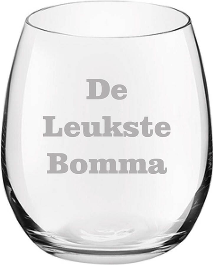 Royal Leerdam Drinkglas gegraveerd 39cl De Leukste Bomma