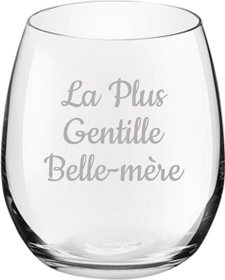 Royal Leerdam Drinkglas gegraveerd 39cl La Plus Gentille Belle-mère